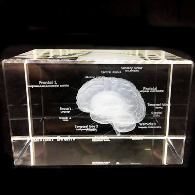 Cube de gravure Laser 3D en cristal